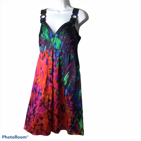 Kristin Davis Dresses & Skirts - Kristin Davis Multicolored Silk Dress